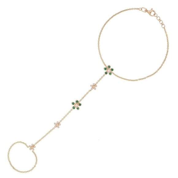 Evening Shine 14K (or 18k upon request) Yellow Gold Link Diamond Bracelet
